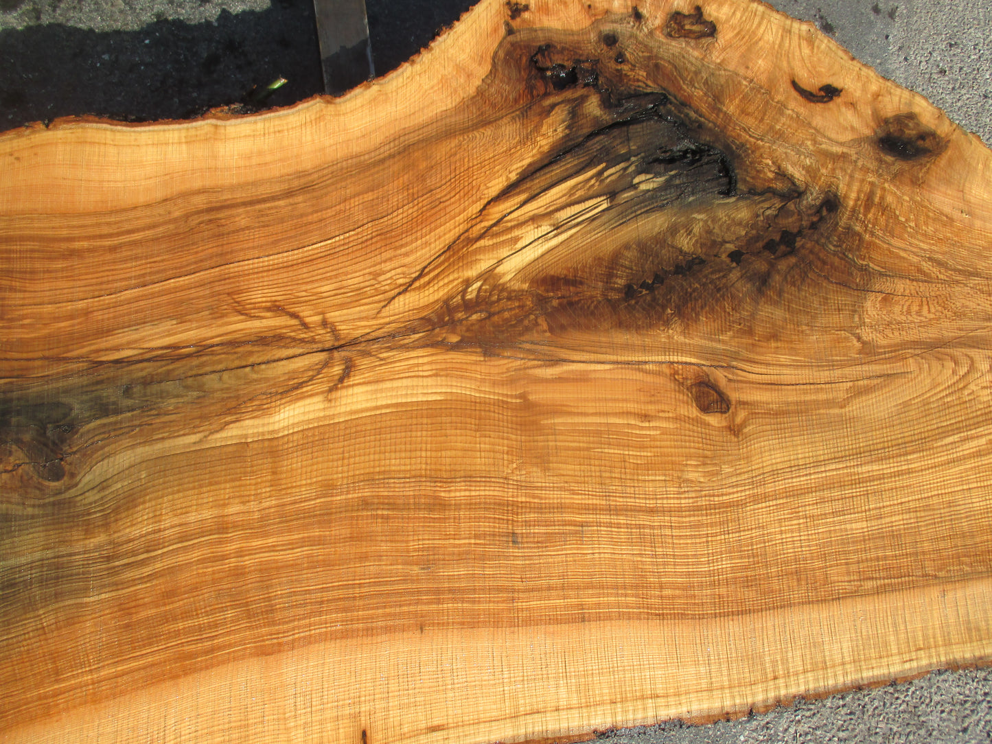 Unbehandelte Tischplatte nach Maß aus Esche | Plattennummer R-00107