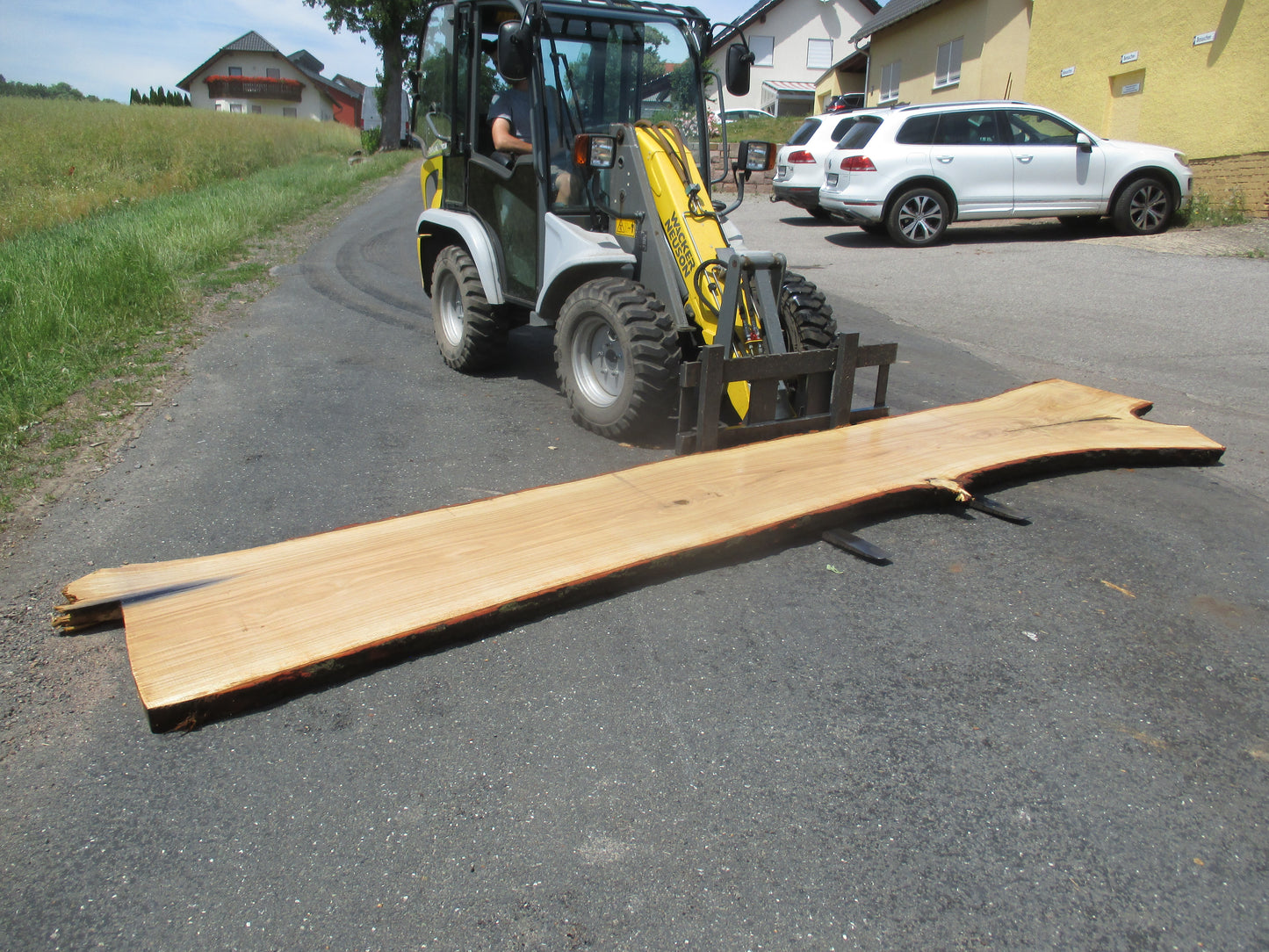 Unbehandelte Tischplatte nach Maß aus Eiche | Plattennummer G-00087