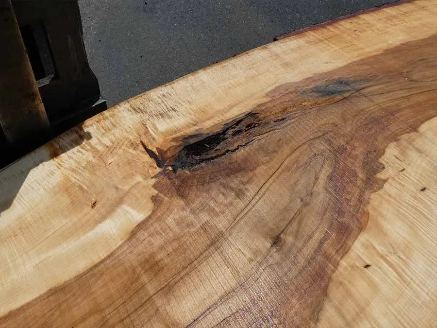 Unbehandelte Tischplatten nach Maß aus Laubholz Kastanie | Plattennummer B-00305