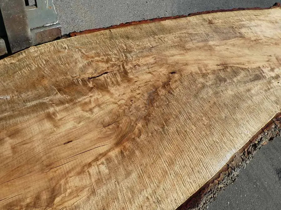 Unbehandelte Tischplatten nach Maß aus Laubholz Kastanie | Plattennummer B-00309