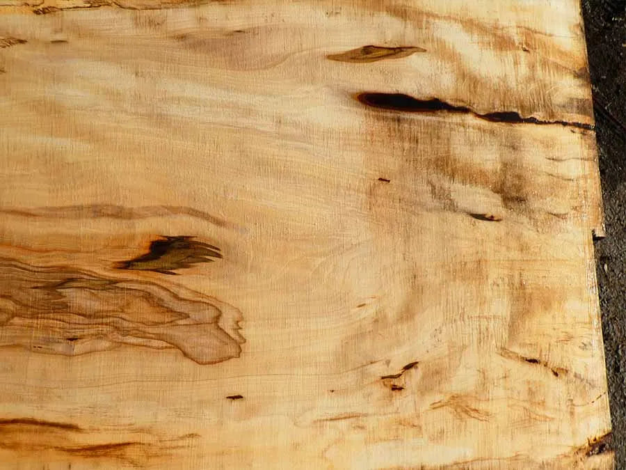 Unbehandelte Tischplatten nach Maß aus Laubholz Kastanie | Plattennummer B-00318