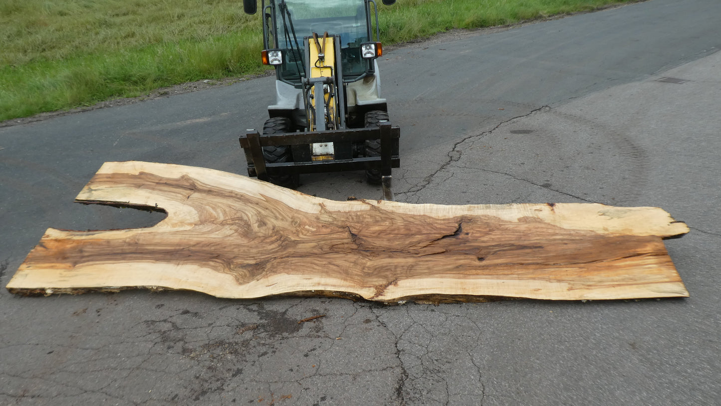 Unbehandelte Tischplatten nach Maß aus Laubholz Kastanie | Plattennummer B-00401