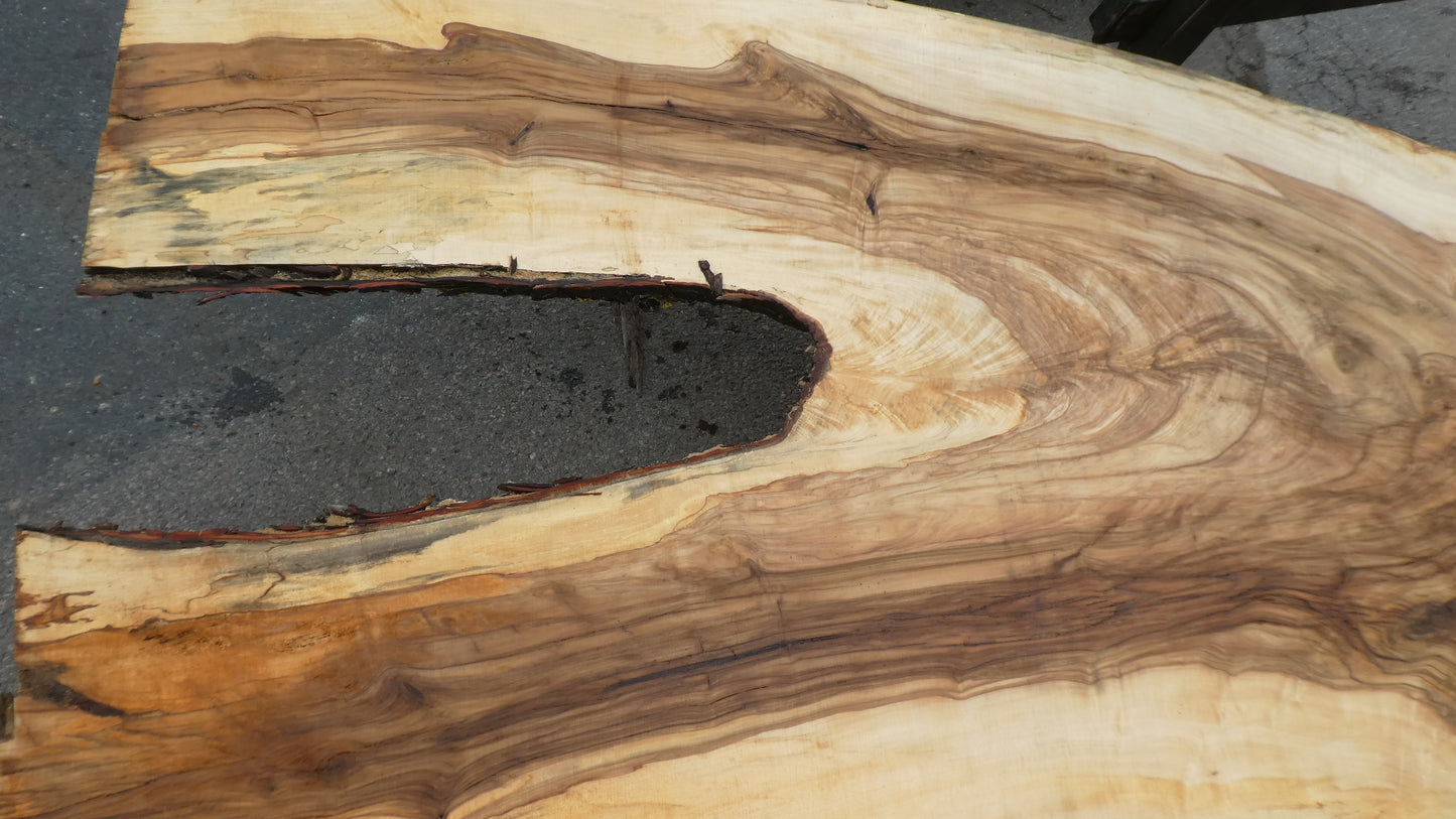 Unbehandelte Tischplatten nach Maß aus Laubholz Kastanie | Plattennummer B-00401