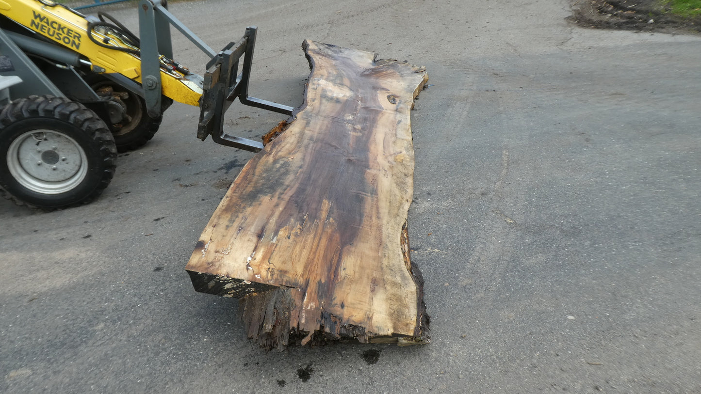 Unbehandelte Tischplatten nach Maß aus Laubholz Kastanie | Plattennummer B-00458