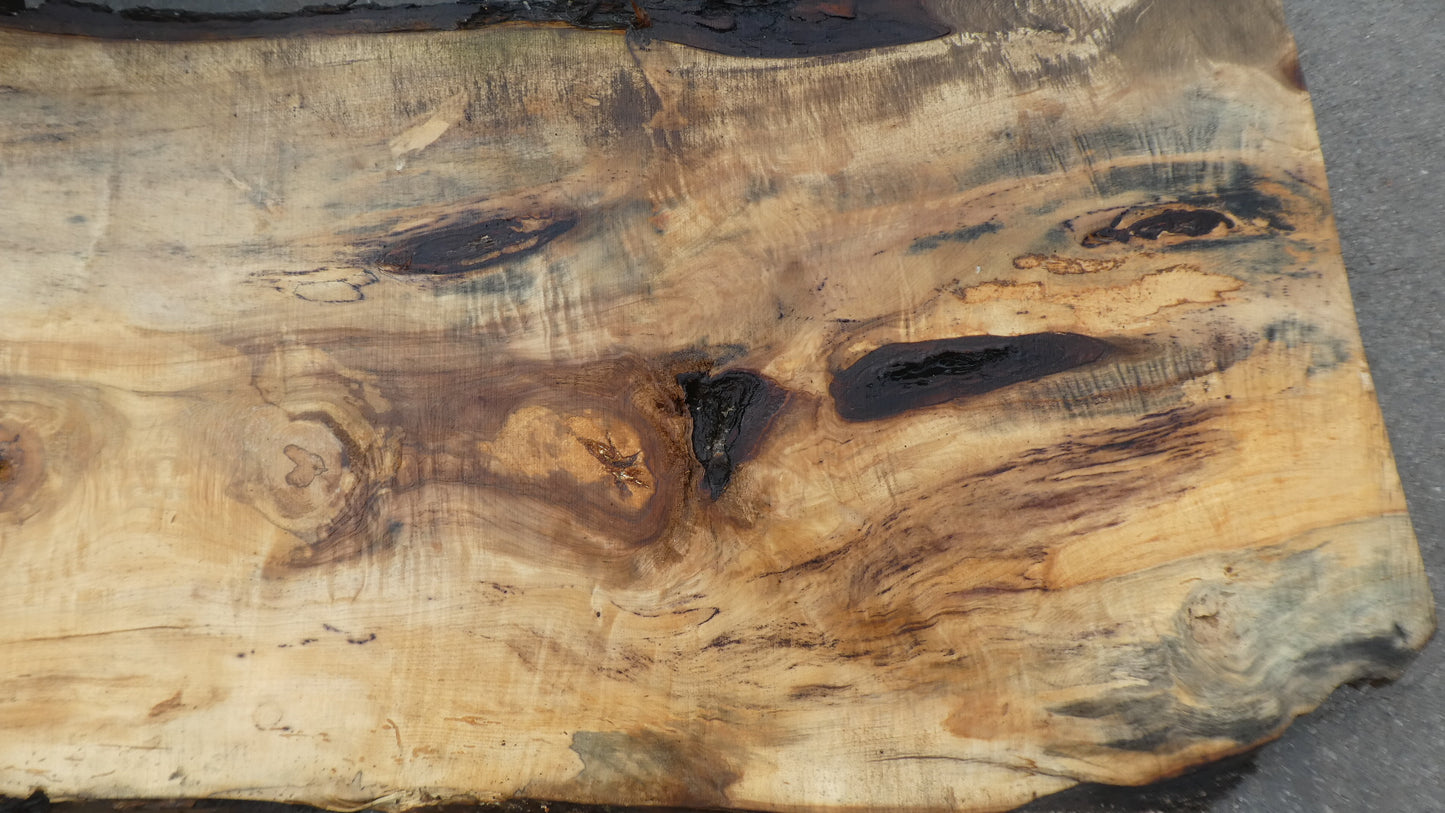 Unbehandelte Tischplatten nach Maß aus Laubholz Kastanie | Plattennummer B-00459