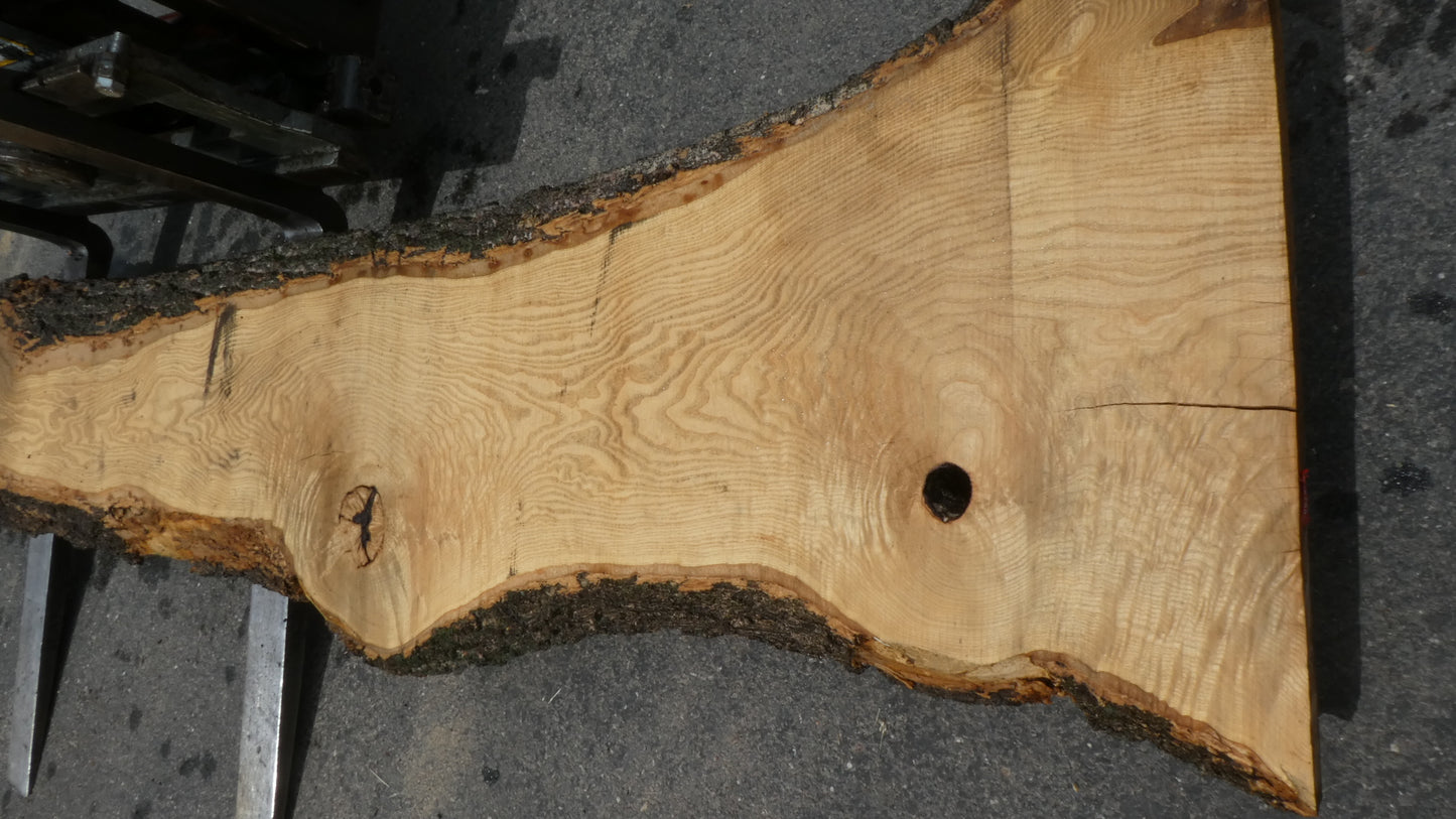 Unbehandelte Tischplatte nach Maß aus Esche | Plattennummer R-00283