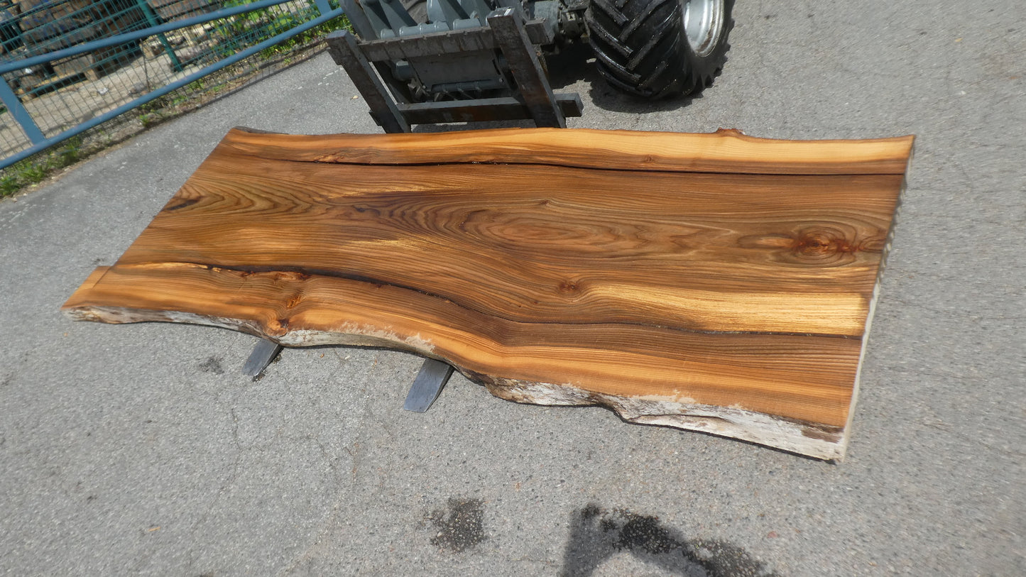 Unbehandelte Tischplatten nach Maß aus Laubholz Ulme | Plattennummer B-00510
