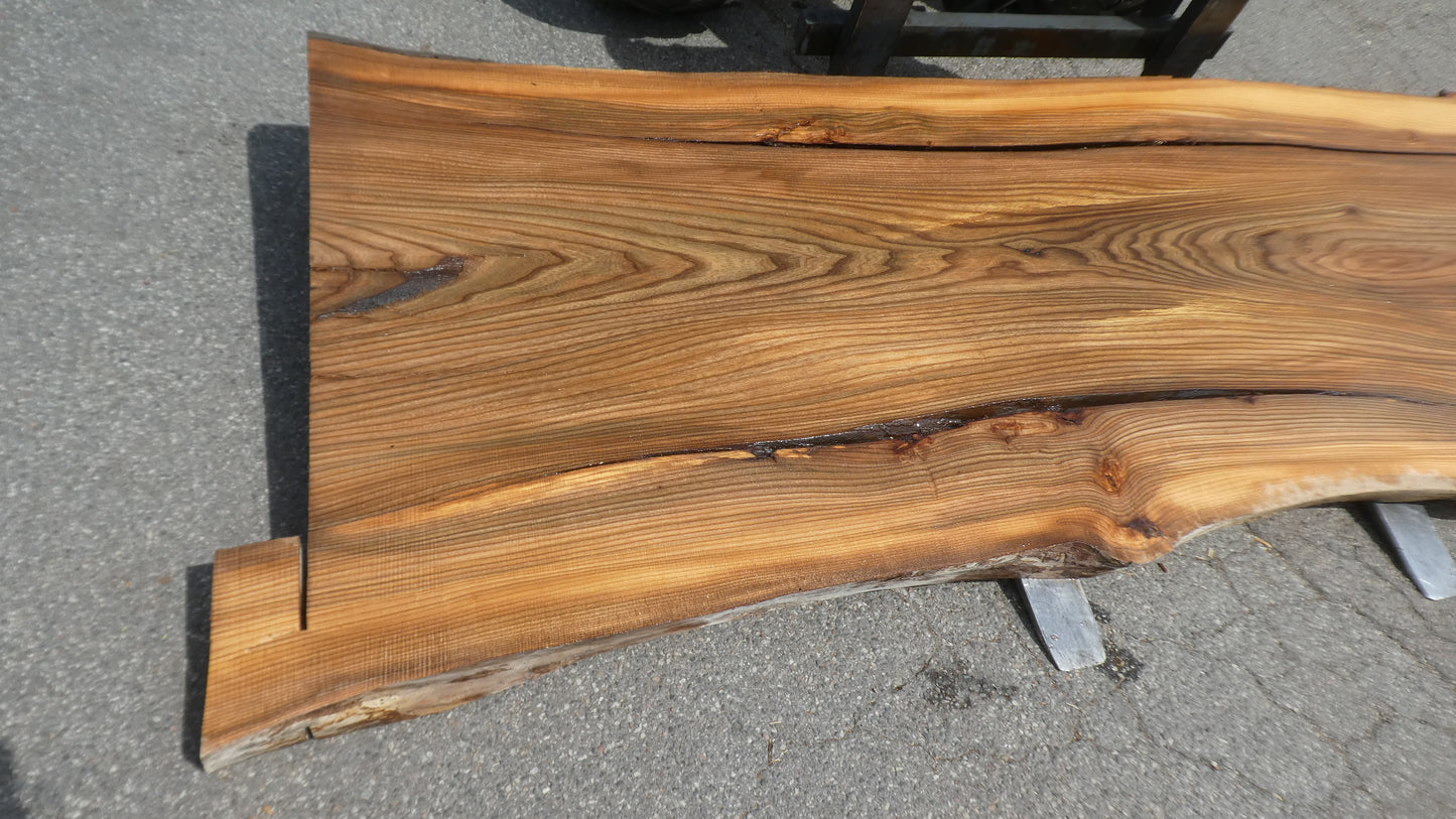 Unbehandelte Tischplatten nach Maß aus Laubholz Ulme | Plattennummer B-00510