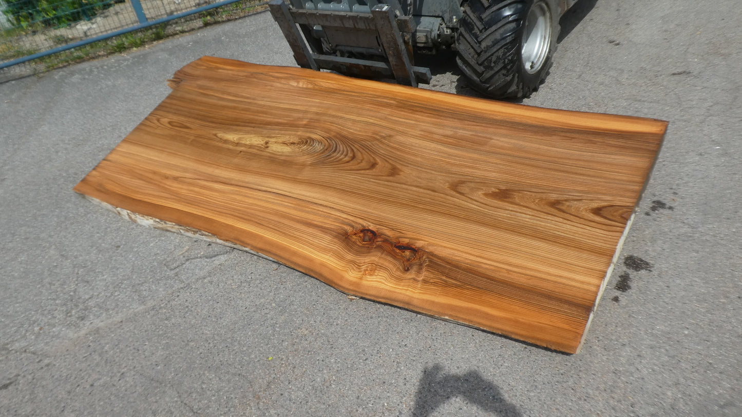 Unbehandelte Tischplatten nach Maß aus Laubholz Ulme | Plattennummer B-00511