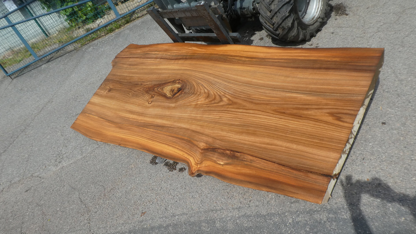 Unbehandelte Tischplatten nach Maß aus Laubholz Ulme | Plattennummer B-00512