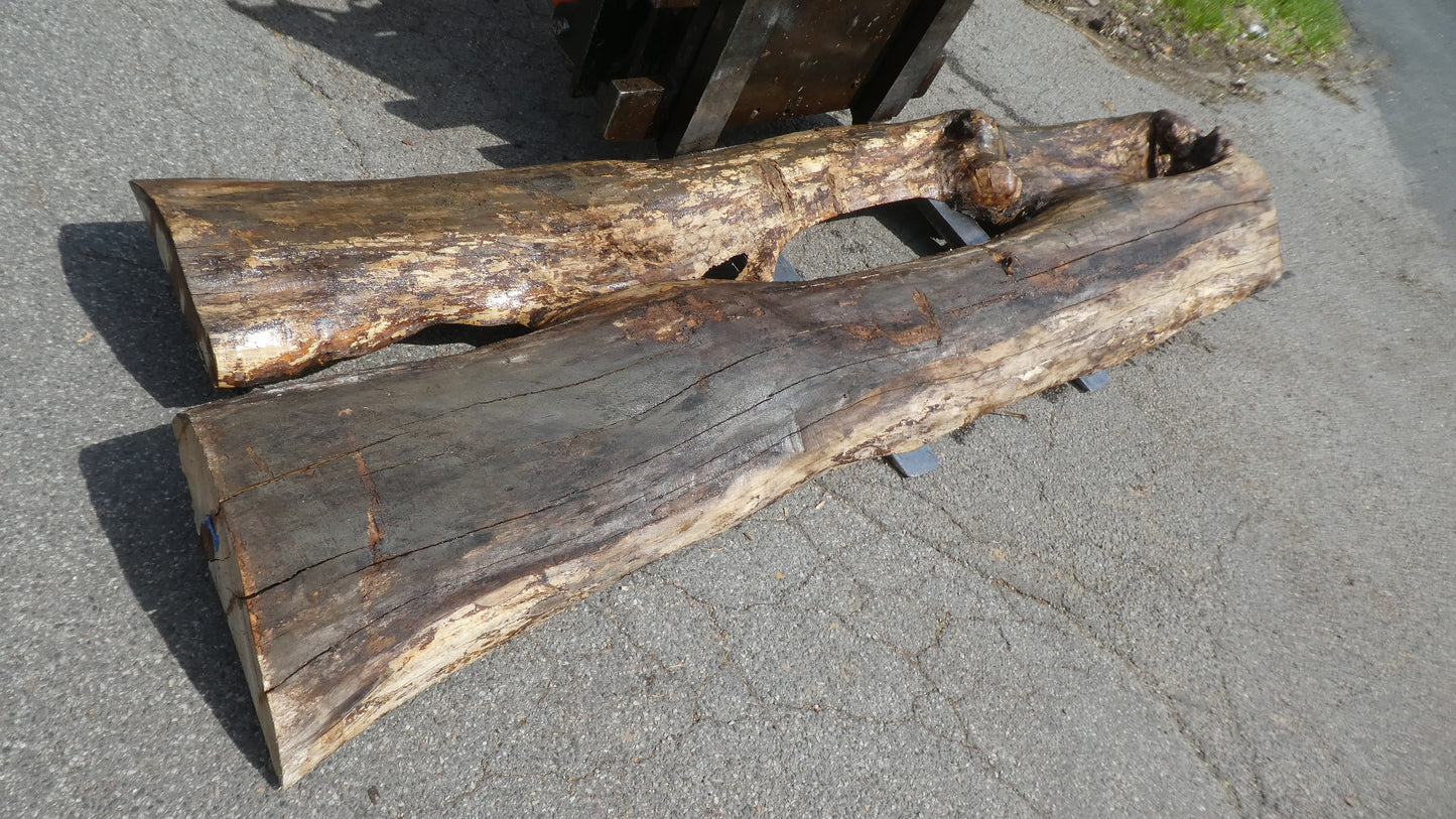 Unbehandelte Tischplatten nach Maß aus Laubholz Ulme | Plattennummer B-00517