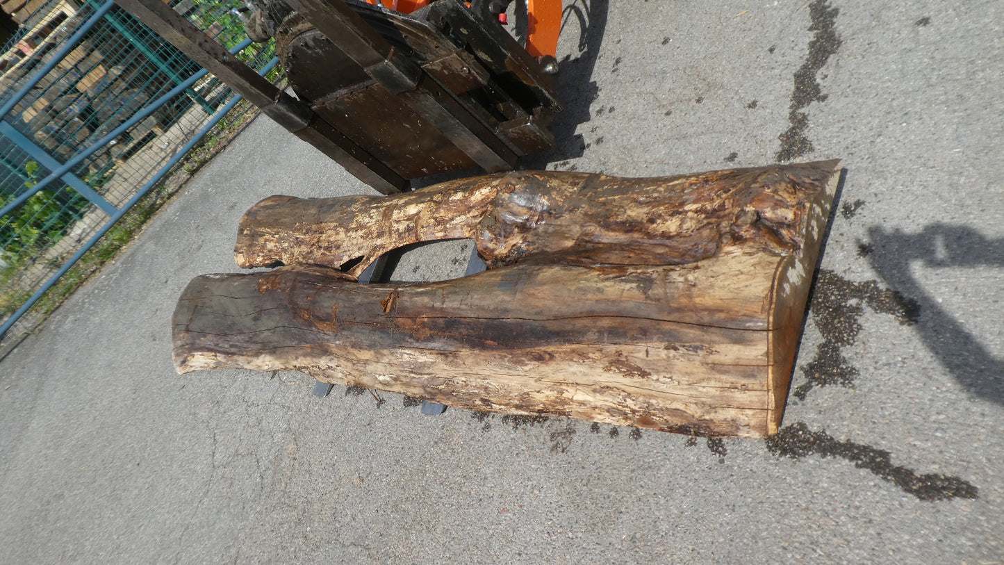 Unbehandelte Tischplatten nach Maß aus Laubholz Ulme | Plattennummer B-00517