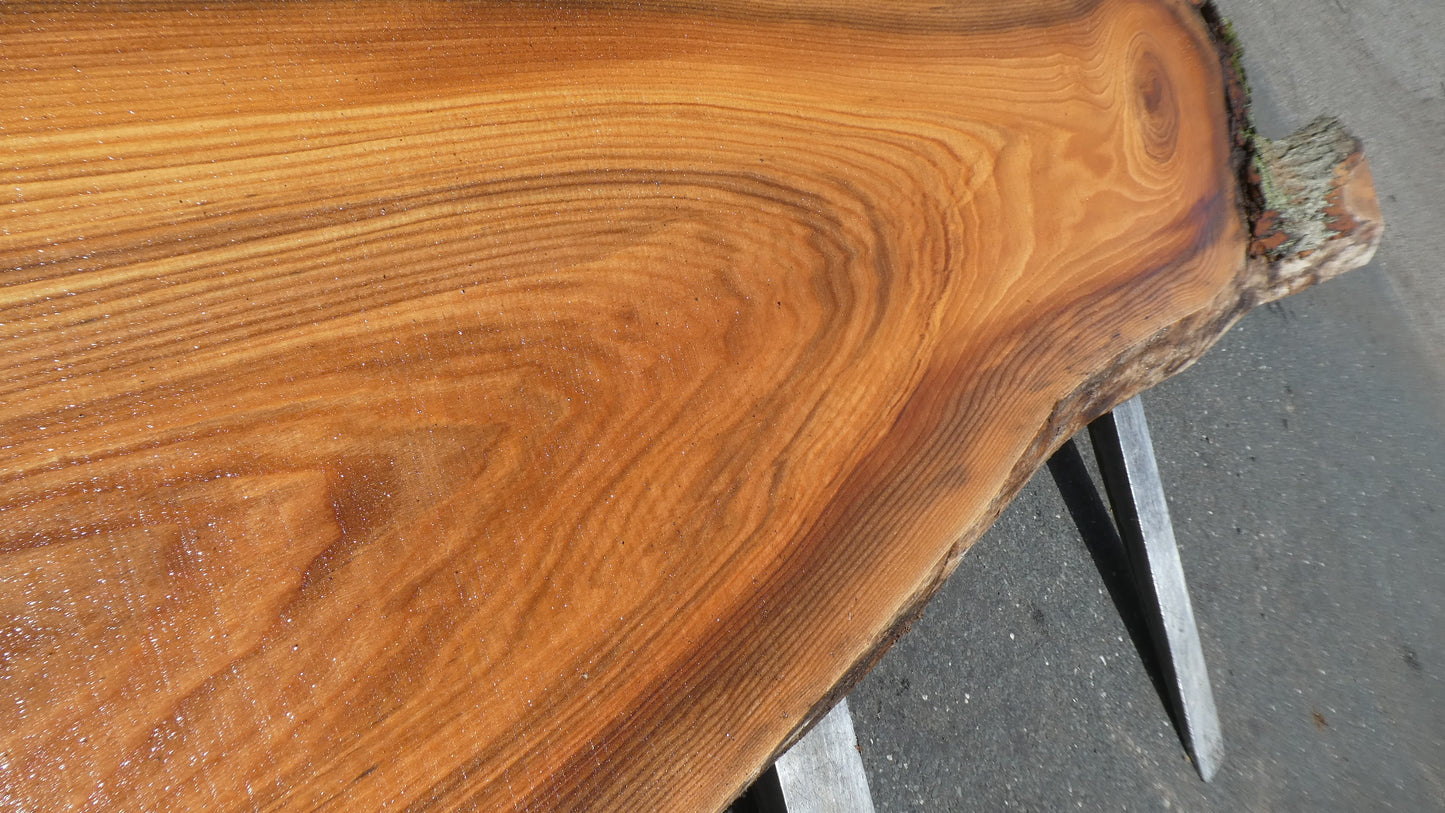 Unbehandelte Tischplatten nach Maß aus Laubholz Ulme | Plattennummer B-00547