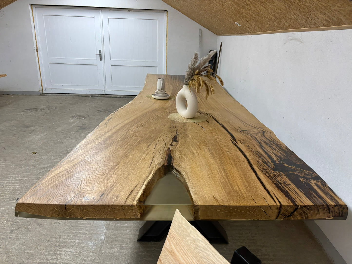 XXL Esstisch Büro / Konferenztisch. Luxus aus Eiche Massiv Handgefertigtes Unikat Tischnummer 2015