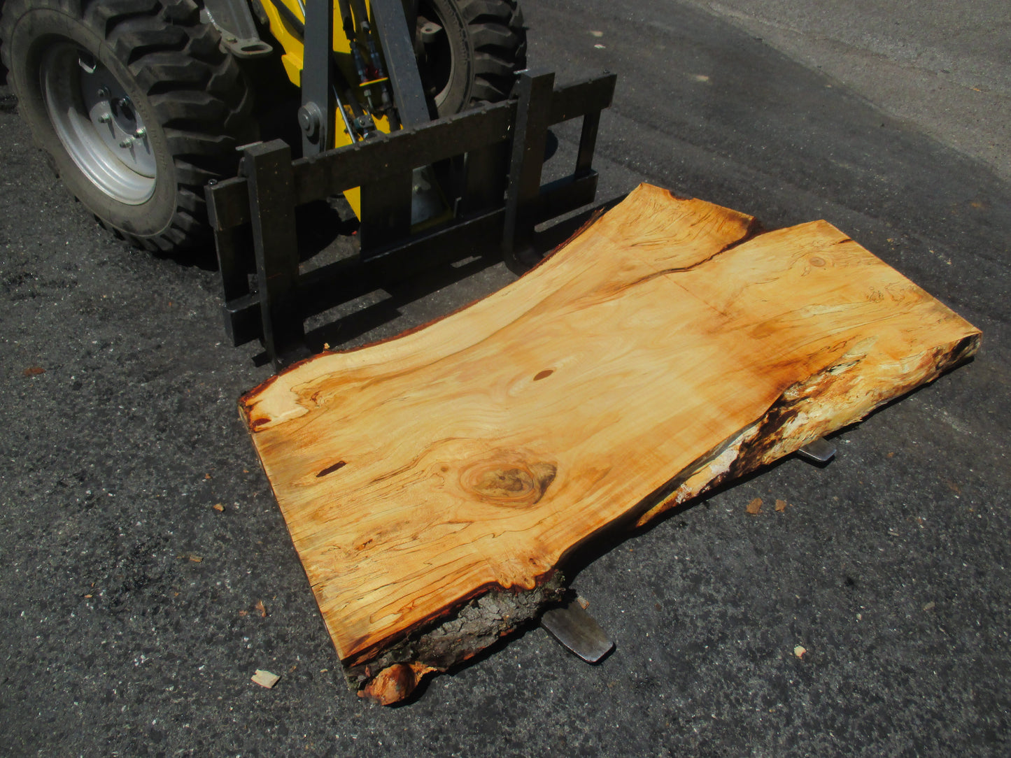 Unbehandelte Tischplatten nach Maß aus Laubholz Kastanie | Plattennummer  B-00199