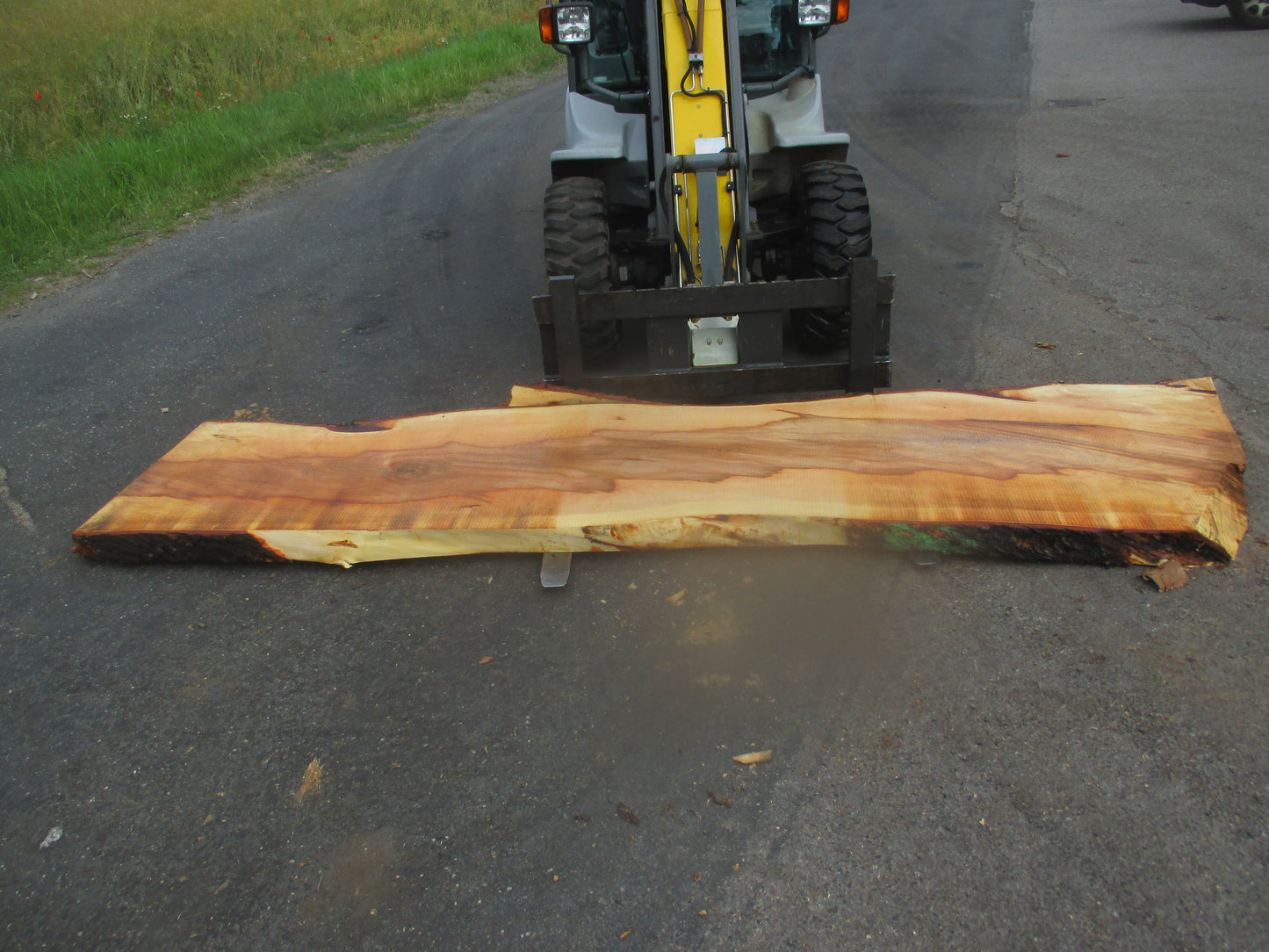 Unbehandelte Tischplatten nach Maß aus Laubholz Kastanie | Plattennummer  B-00254