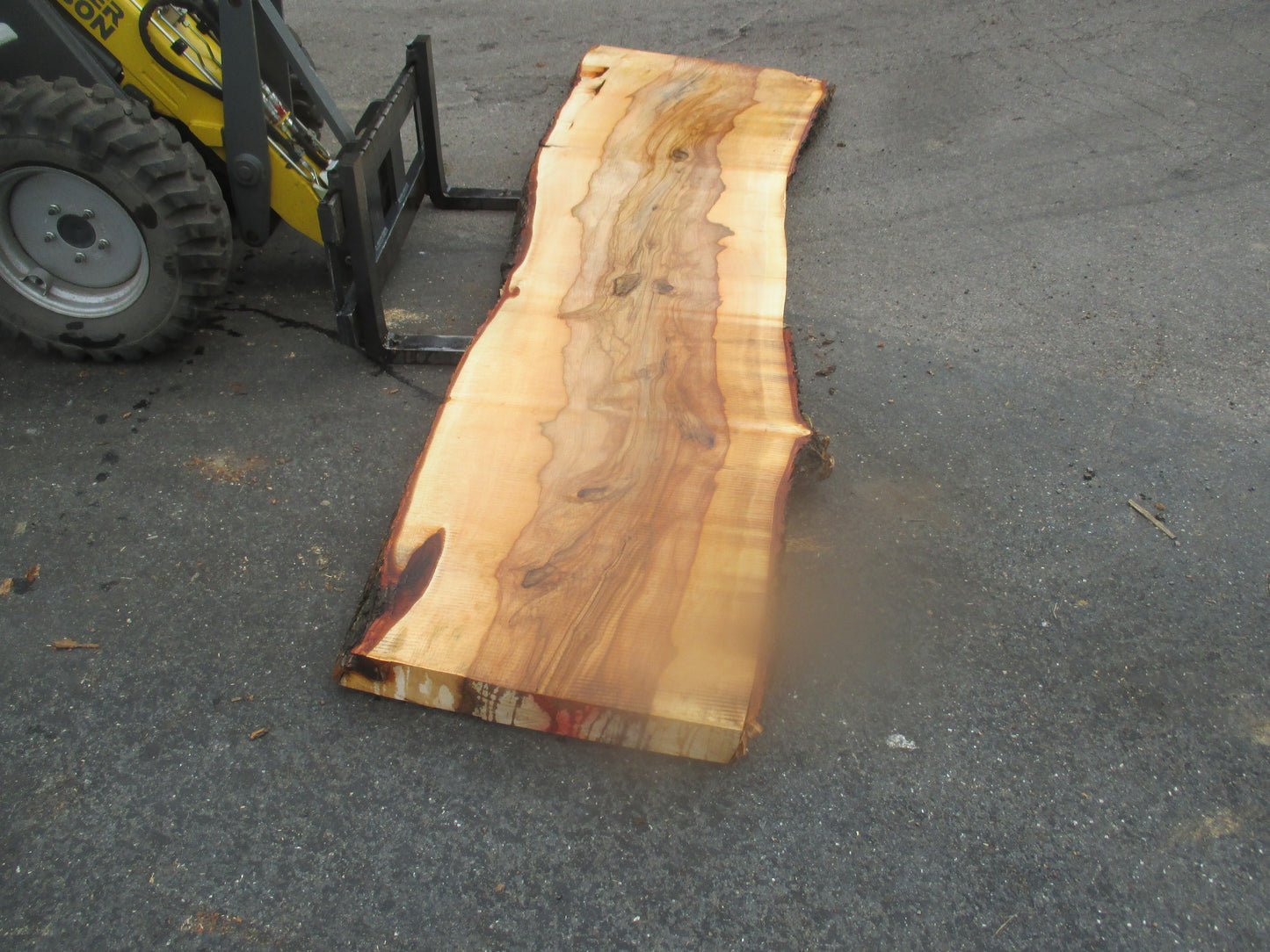Unbehandelte Tischplatten nach Maß aus Laubholz Kastanie | Plattennummer  B-00255