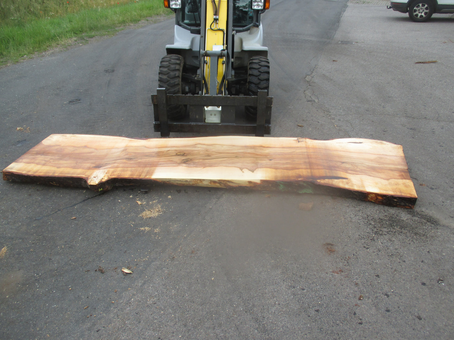 Unbehandelte Tischplatten nach Maß aus Laubholz Kastanie | Plattennummer  B-00256