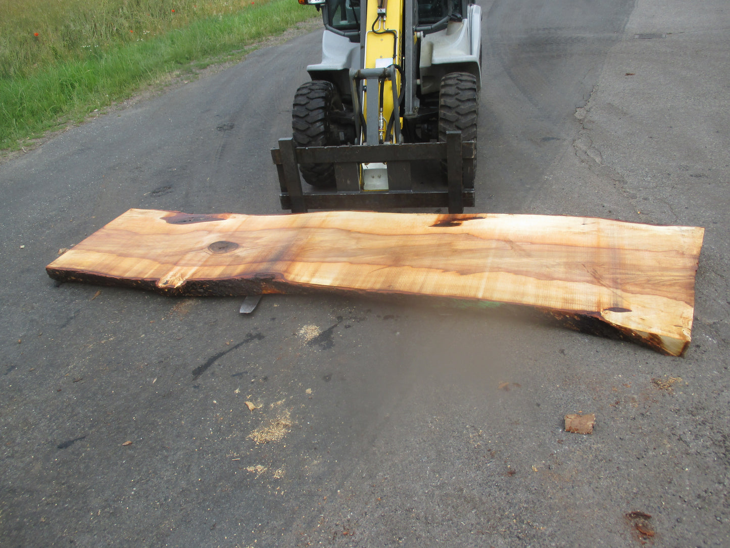 Unbehandelte Tischplatten nach Maß aus Laubholz Kastanie | Plattennummer  B-00257