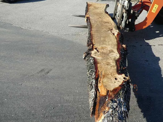 Unbehandelte Tischplatten nach Maß aus Laubholz Kastanie | Plattennummer  B-00312