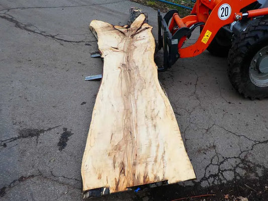 Unbehandelte Tischplatten nach Maß aus Laubholz Kastanie | Plattennummer  B-00316