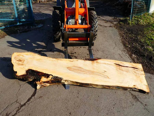 Unbehandelte Tischplatten nach Maß aus Laubholz Kastanie | Plattennummer  B-00319