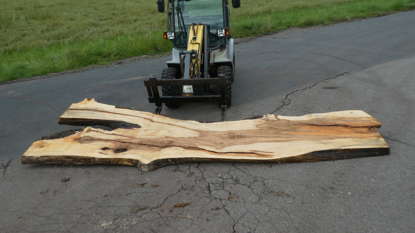 Unbehandelte Tischplatten nach Maß aus Laubholz Kastanie | Plattennummer  B-00402