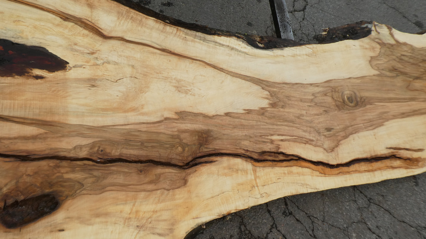 Unbehandelte Tischplatten nach Maß aus Laubholz Kastanie | Plattennummer  B-00402