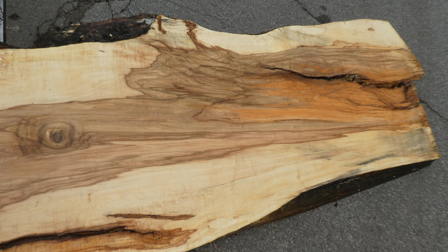 Unbehandelte Tischplatten nach Maß aus Laubholz Kastanie | Plattennummer  B-00402