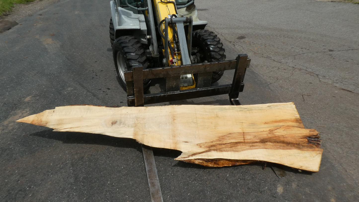 Unbehandelte Tischplatten nach Maß aus Laubholz Kastanie | Plattennummer  B-00404