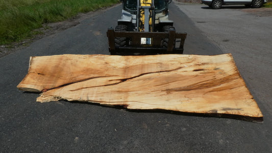 Unbehandelte Tischplatten nach Maß aus Laubholz Kastanie | Plattennummer  B-00411