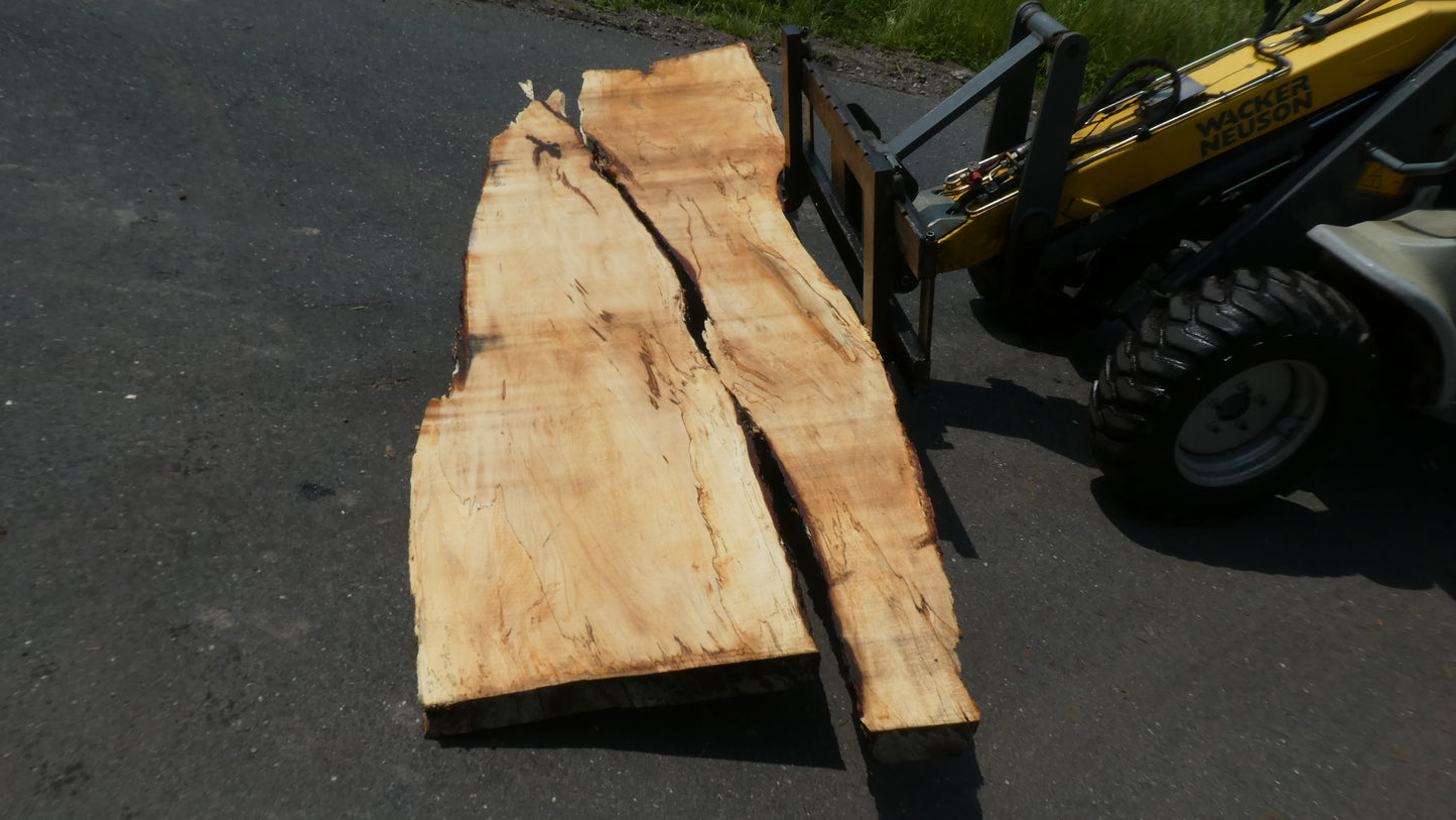 Unbehandelte Tischplatten nach Maß aus Laubholz Kastanie | Plattennummer  B-00412