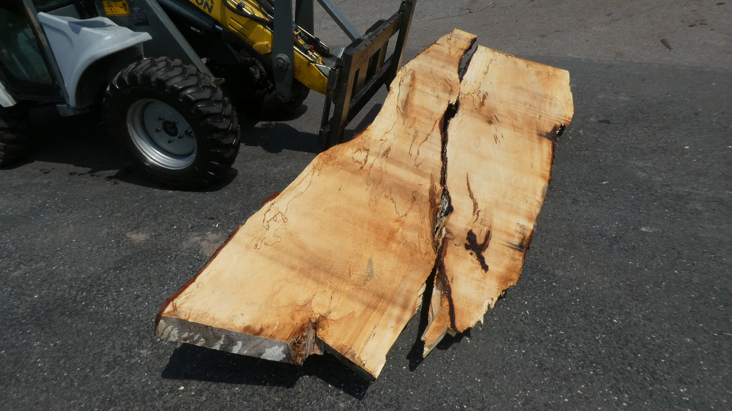 Unbehandelte Tischplatten nach Maß aus Laubholz Kastanie | Plattennummer  B-00412