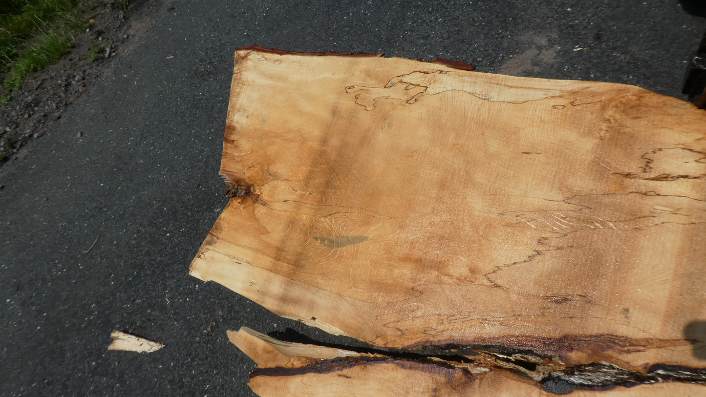 Unbehandelte Tischplatten nach Maß aus Laubholz Kastanie | Plattennummer  B-00412