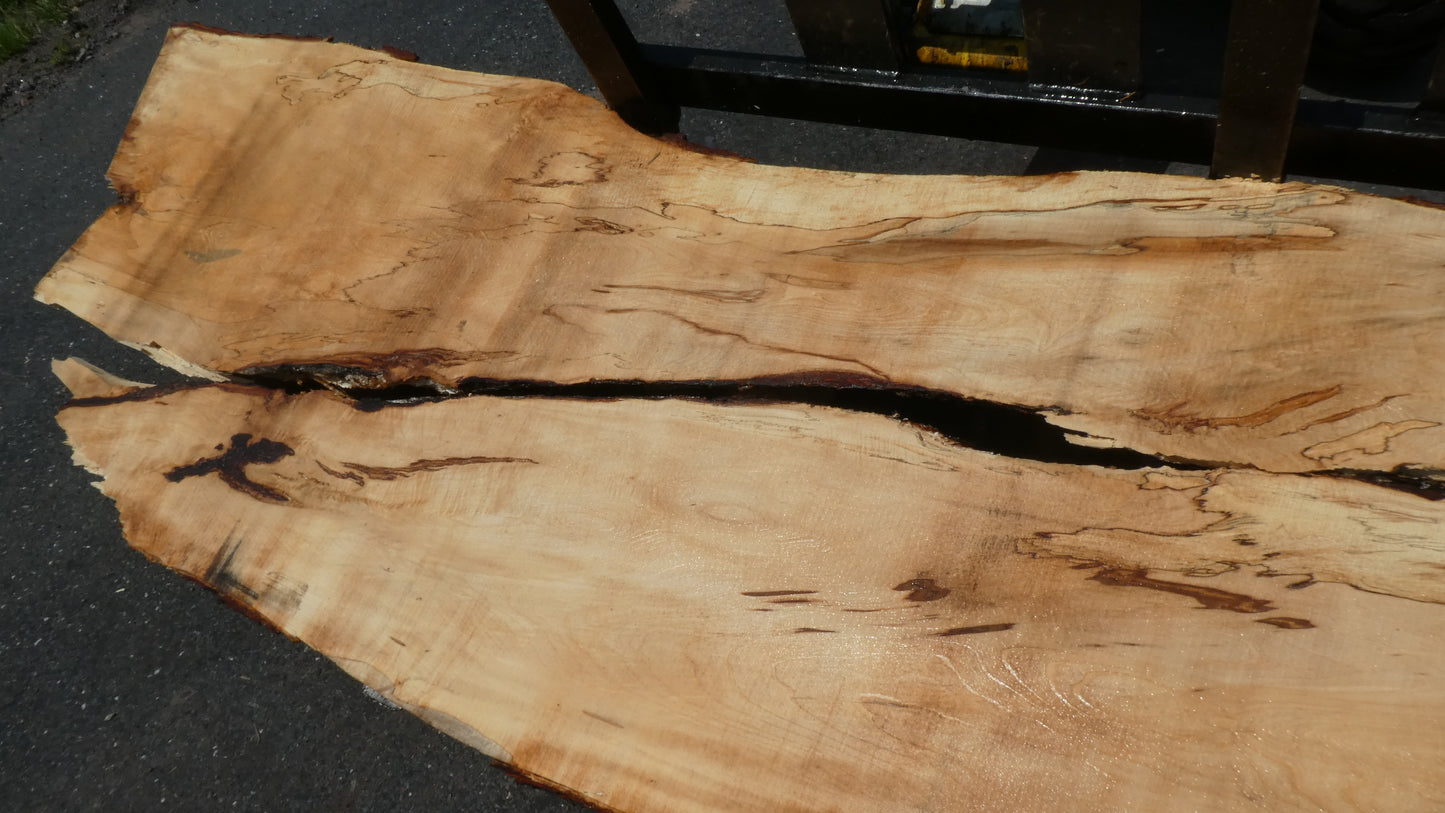 Unbehandelte Tischplatten nach Maß aus Laubholz Kastanie | Plattennummer  B-00412