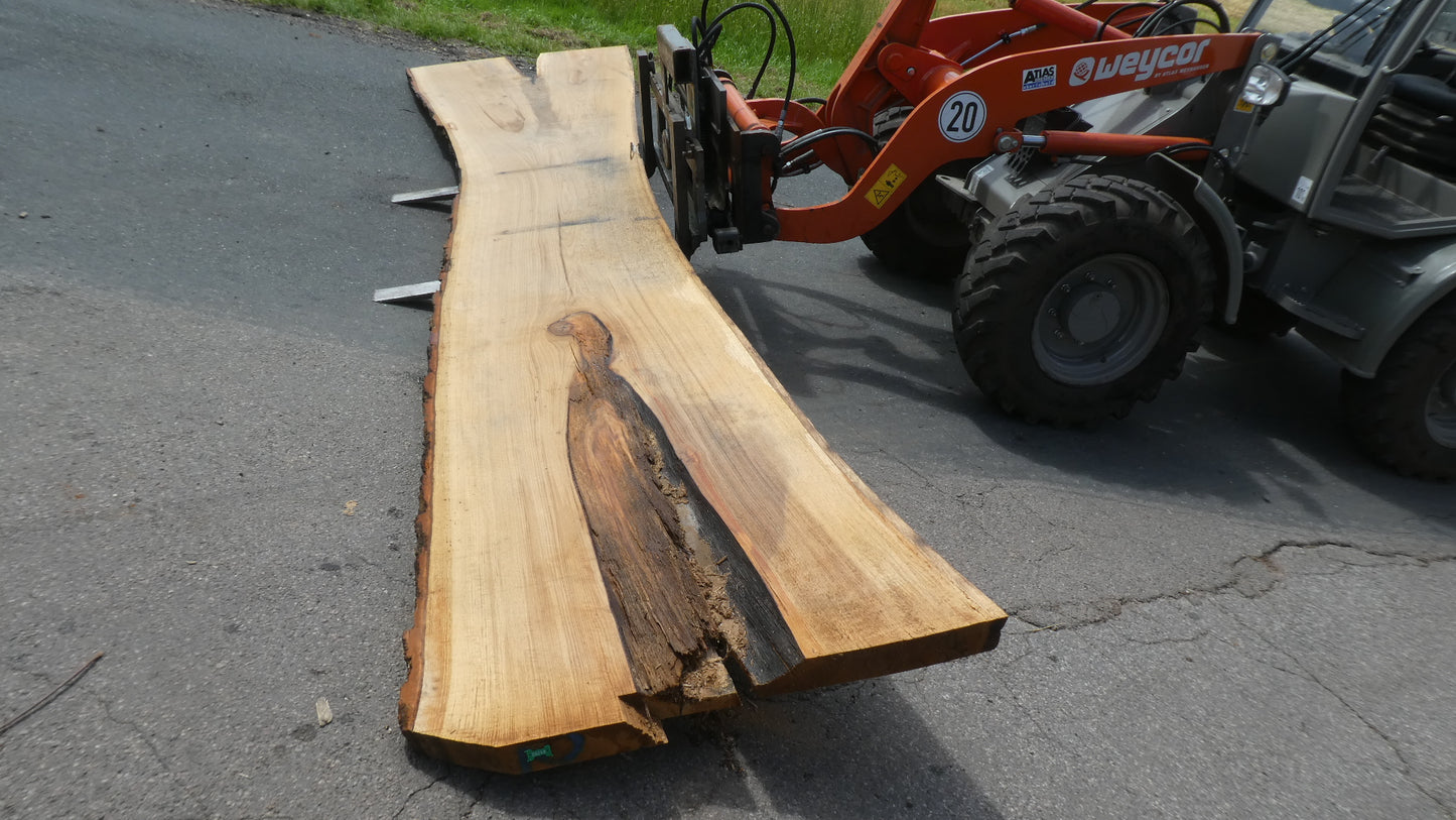 Unbehandelte Tischplatte nach Maß aus Eiche | Plattennummer G-00248 Eiche