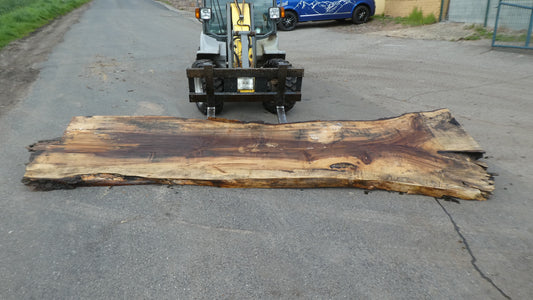 Unbehandelte Tischplatten nach Maß aus Laubholz Kastanie | Plattennummer  B-00458