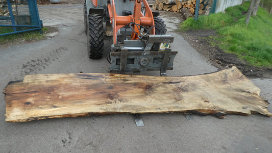 Unbehandelte Tischplatten nach Maß aus Laubholz Kastanie | Plattennummer  B-00460