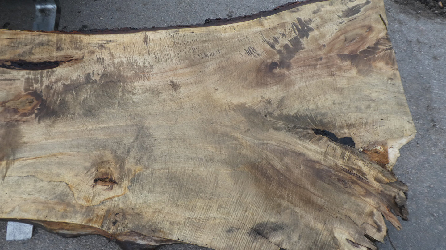 Unbehandelte Tischplatten nach Maß aus Laubholz Kastanie | Plattennummer  B-00460