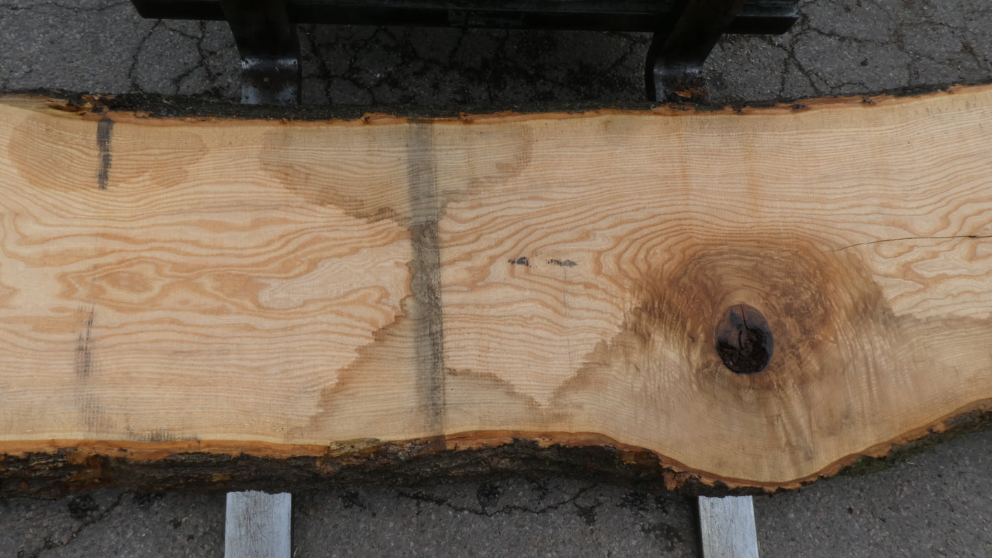 Unbehandelte Tischplatte nach Maß aus Esche | Plattennummer R-00280