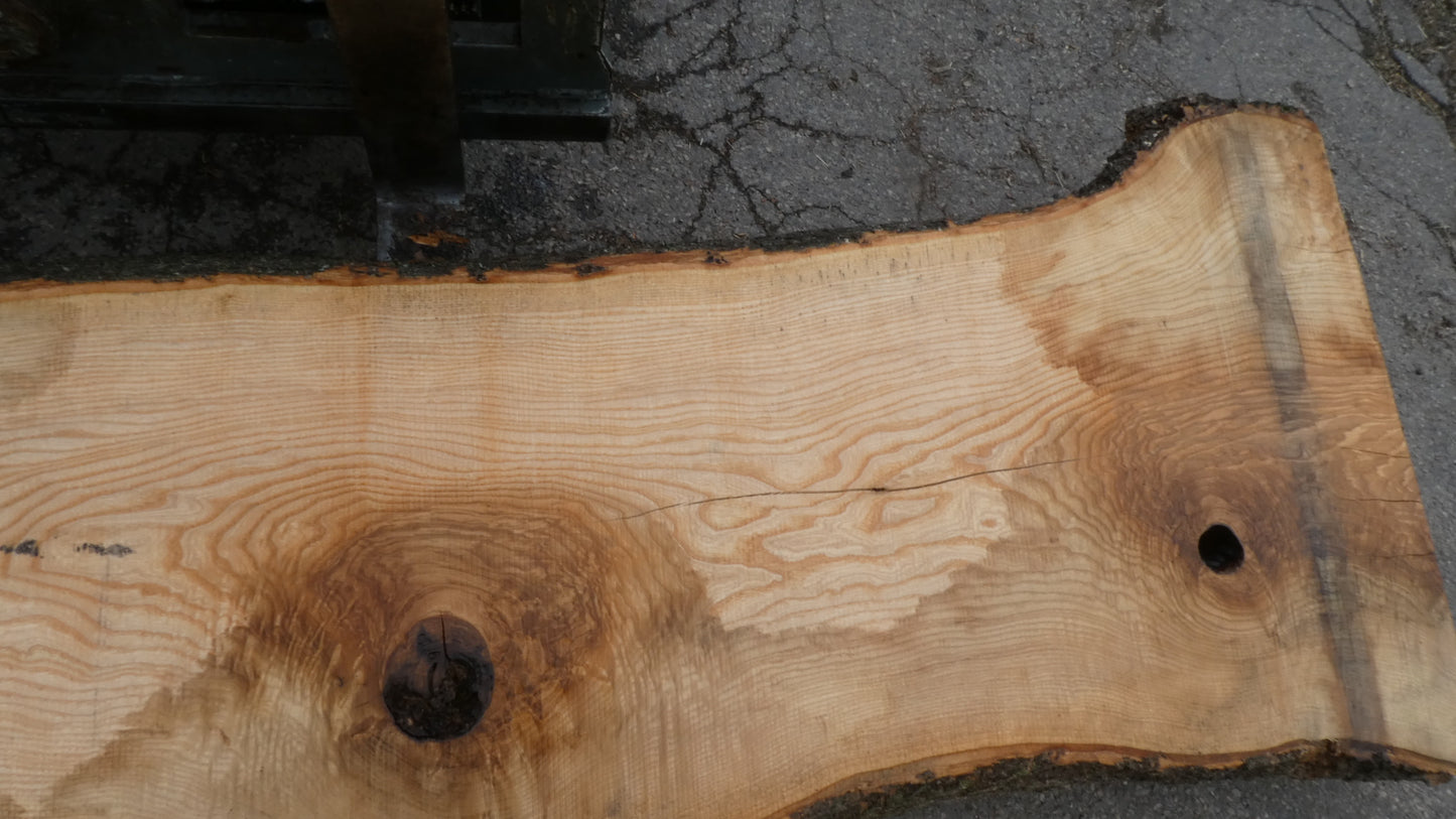 Unbehandelte Tischplatte nach Maß aus Esche | Plattennummer R-00280