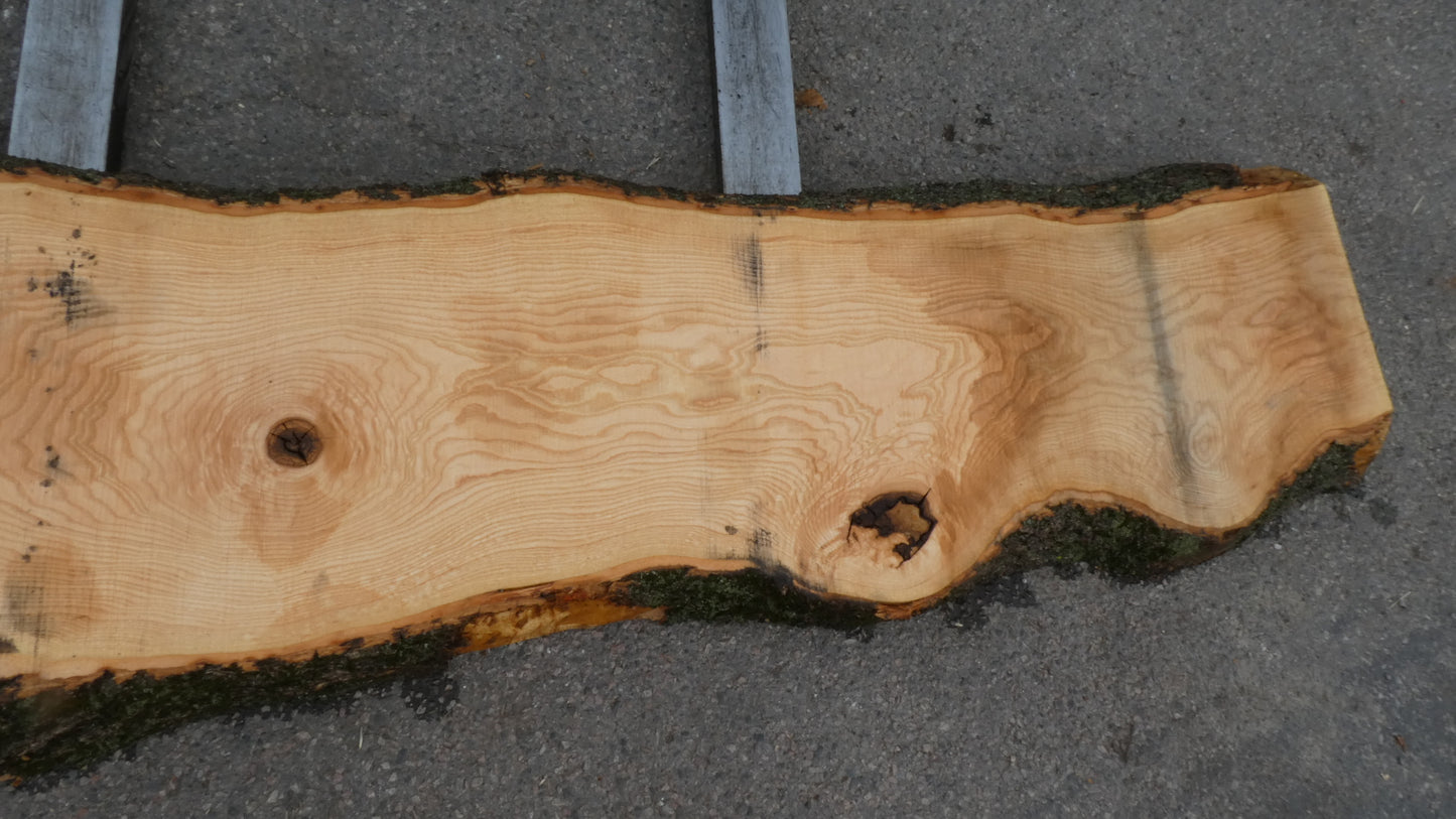 Unbehandelte Tischplatte nach Maß aus Esche | Plattennummer R-00287