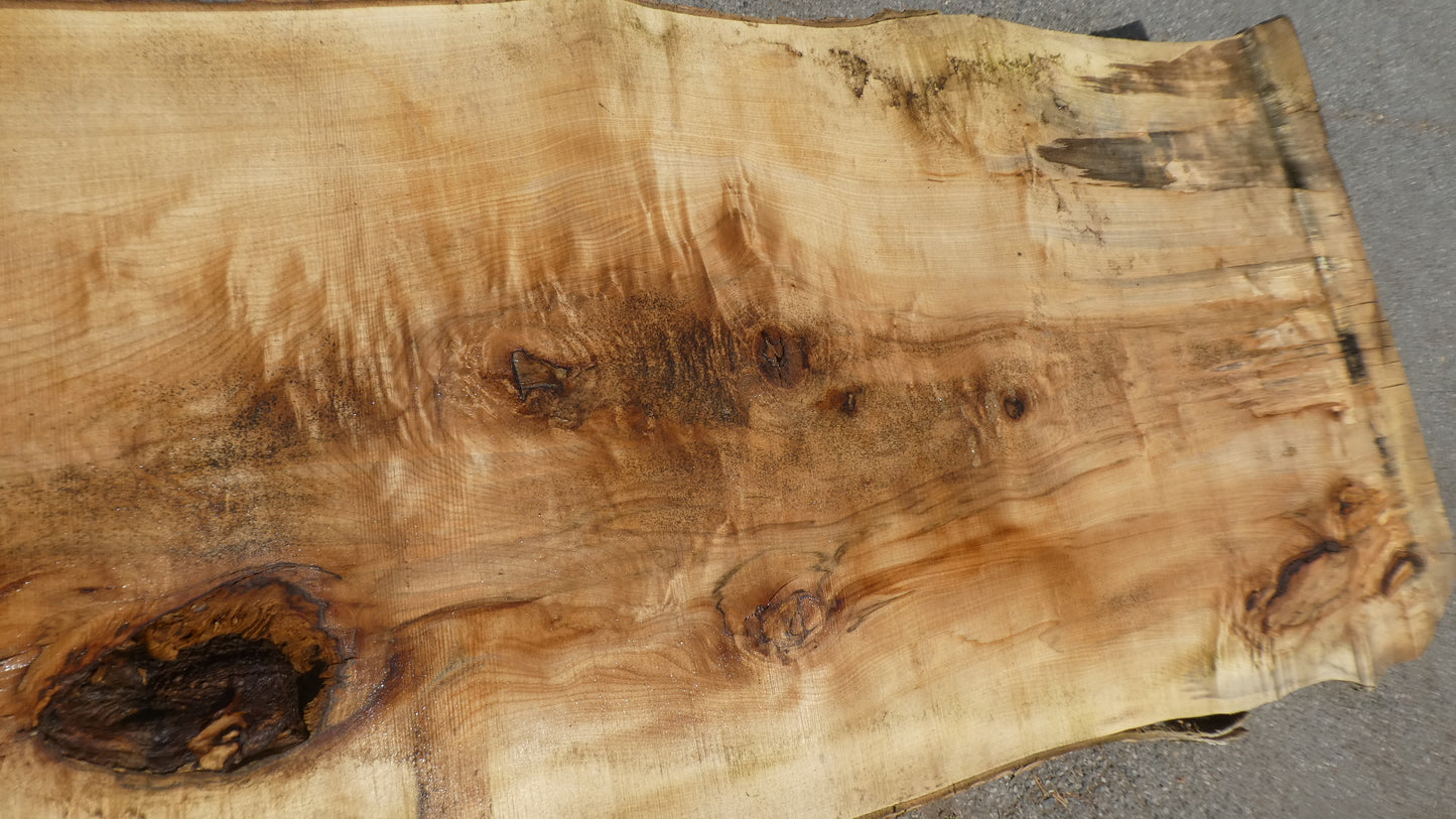 Unbehandelte Tischplatten nach Maß aus Laubholz Kastanie | Plattennummer  B-00480