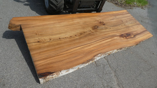 Unbehandelte Tischplatten nach Maß aus Laubholz Ulme | Plattennummer  B-00508