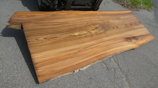 Unbehandelte Tischplatten nach Maß aus Laubholz Ulme | Plattennummer  B-00511