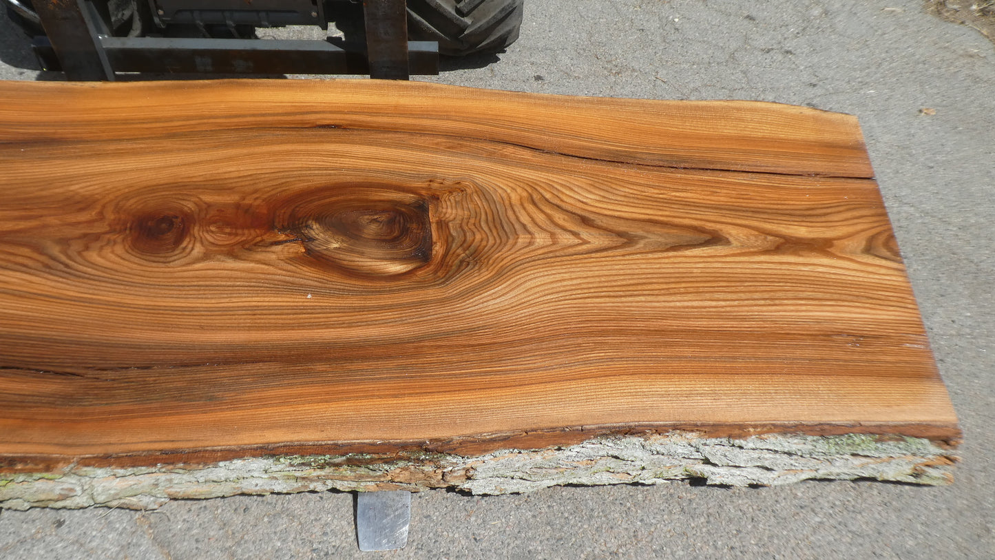 Unbehandelte Tischplatten nach Maß aus Laubholz Ulme | Plattennummer  B-00534