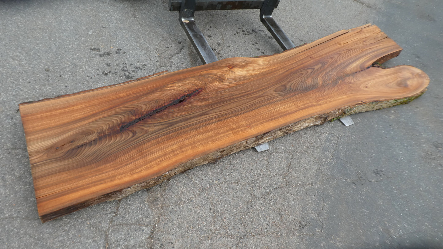 Unbehandelte Tischplatten nach Maß aus Laubholz Ulme | Plattennummer  B-00550